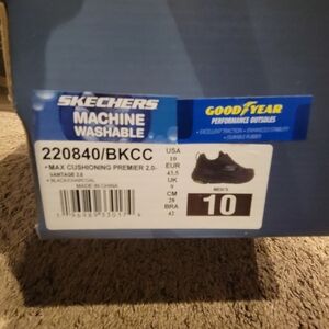 Skechers Mens Black Shoes with Goodyear Outsole